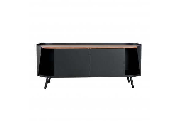 Armand TV Cabinet Walnut wood - Résistub Productions