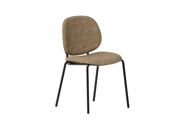 Chaise Clam accoudoirs