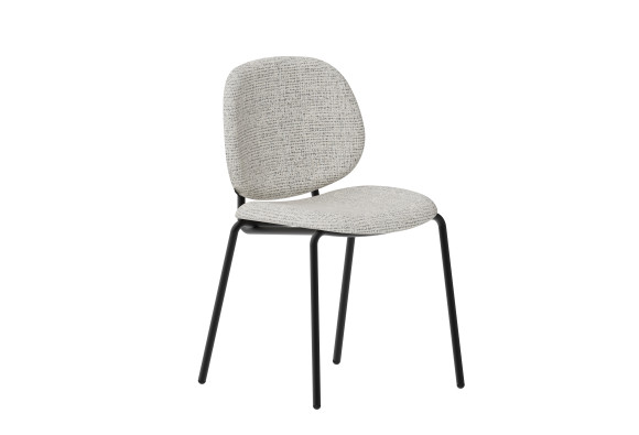 Chaise Clam accoudoirs