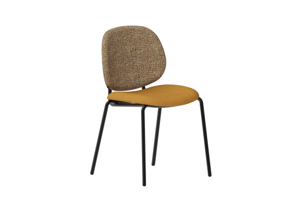 Chaise Clam accoudoirs