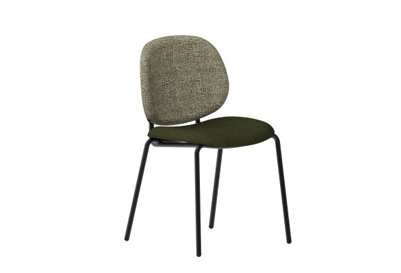 Chaise Clam accoudoirs
