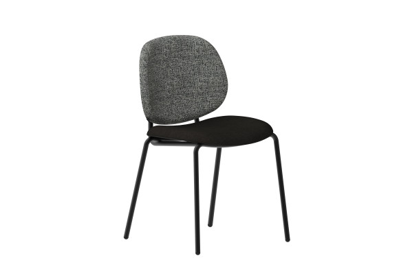 Chaise Clam accoudoirs
