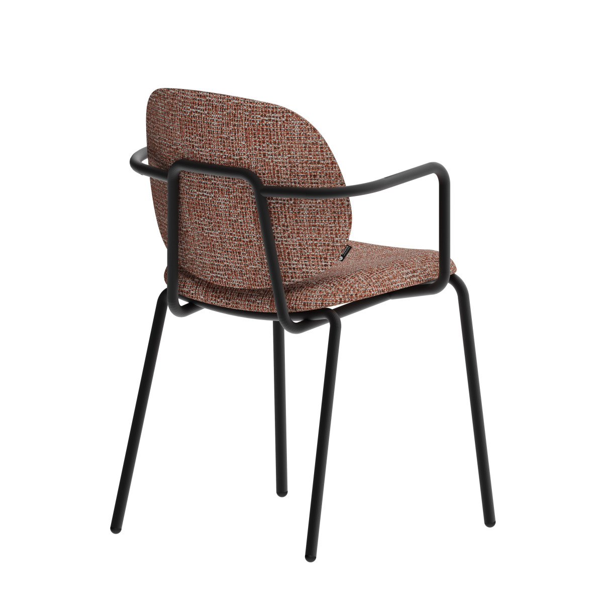 Chaise Clam accoudoirs métal