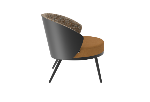 Fauteuil Lili Club - Bois de rose 1879